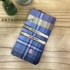 A mix of multiple styles of light-colored polyester-cotton men's satin handkerchiefs with cross patterns, 36CM Application Scenario